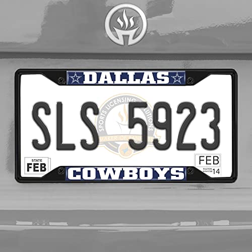 FANMATS NFL Unisex-Adult Black License Plate Frame