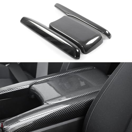 YINGTUU for Honda Civic Accessories 10th Gen 2016 2017 2018 2019 2020 2021 Center Armrest Storage Box Cover Decals Carbon Fiber Pattern - color: Armrest Storage Box Cover