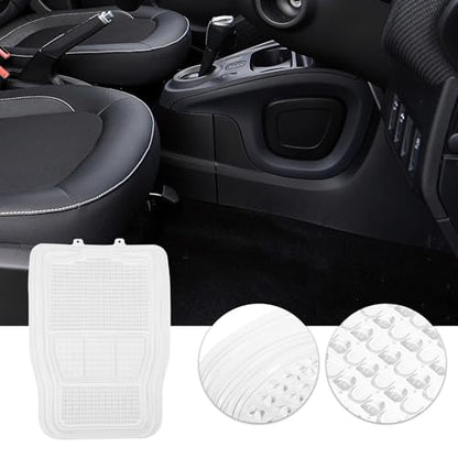 Healeved Silicone Car Floor Mat, Front Vehicle Foot Mat, Waterproof PVC Automotive Floor Protection for Easy Cleaning and Sturdy Use