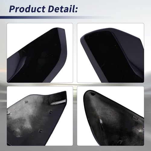 Exterior Side Mirror Cover Driver Side 23406417 84225386 Compatible with Chevrolet Equinox GMC Terrain 2018-2023 Rearview Mirror Cap Left Side - size: Left Side