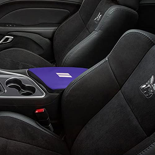BOYUER for Dodge Challenger 2015 2016 2017 2018 2019 2020 2021 2022 2023 Center Console Cover Armrest Leather Pad Cover Automatic Car Interior Decoration Accessories（Blue） - color: Blue