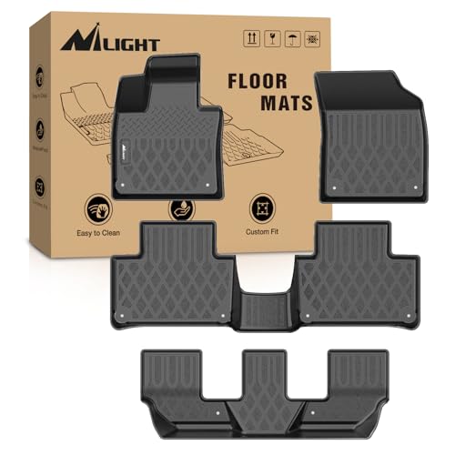 Nilight TPE Floor Mats for Volvo XC90 2016 2017 2018 2019 2020 2021 2022 2023 2024 2025 2026 (Only for Plug-in Hybrid Models) All Weather Custom Fit Heavy Duty Floor Liners - color: 2016-2026 XC90
