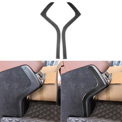 NVCNX Carbon Fiber Accessories for Mercedes Benz GLE GLS 350 450 450e 580 53 63 S AMG 2020-2026 2021 2022 2023 2024 2025 Console Armrest Sides Panel Cover Interior Trim Overlay Sticker Decal 2PCs - color: Console Rear Armrest Sides Panel Trim