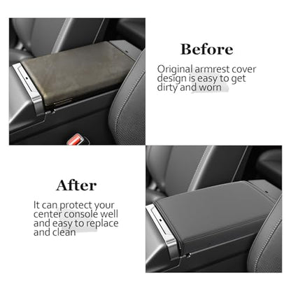 SKTU for 2026 Toyota RAV4 Armrest Cover for 2026+ Toyota RAV4 (LE/SE/XLE Premium/Woodland/XSE/Limited) Center Console Cover Toyota RAV4 2026 Accessories Console Cushion Cover Soft - color: 2026+ RAV4 Armrest Cover