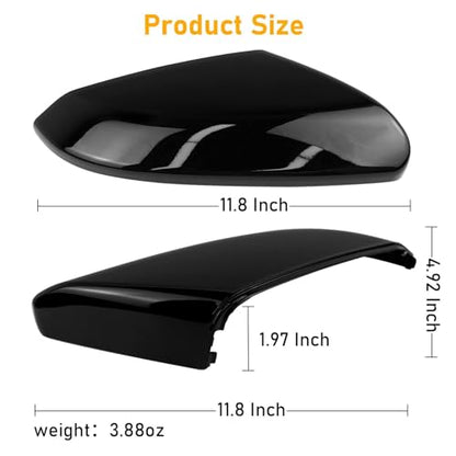 Moonlinks Compatible with 2016-2021 Honda Civic Passenger Side Mirror Cover,Glossy Black for 10th Gen Civic,2019-2022 Insight,RH Side Door Rearview Mirror Cap Trim(1PC) - size: 10th-right Black