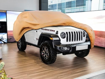 Heavy Duty Outdoor Car Cover Custom Fit for 2007-2026 Jeep Wrangler 2 Door, Windproof All Weather Waterproof Sun Rain UV Dust Snow Protection Outdoor Car Covers - size: Custom Fit Jeep Wrangler 2 Door