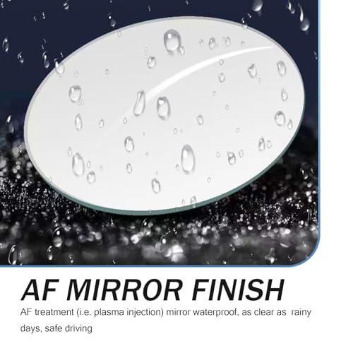 2 PCS Car Blind Spot Mirror, Convex Round Vehicle Reversing Rear View Mirror, 360 Degree Frameless Design, Universal Adjustable Reflective Mirror for Most Cars (White)
