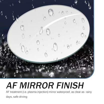 2 PCS Car Blind Spot Mirror, Convex Round Vehicle Reversing Rear View Mirror, 360 Degree Frameless Design, Universal Adjustable Reflective Mirror for Most Cars (White)