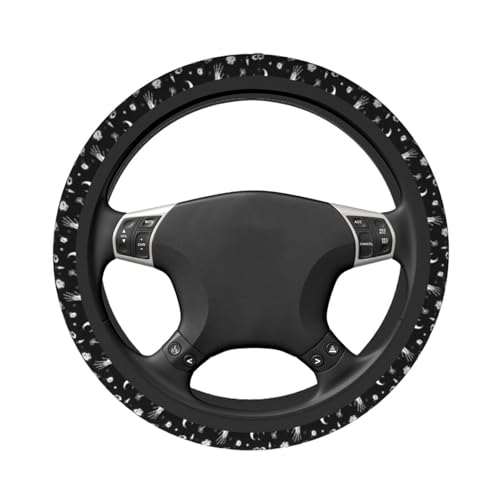 Gothic Steering Wheel Covers Non Slip Neoprene Universal 15 Inch Steering Wheel Protector Car Cover for Men Women - color: Gothic