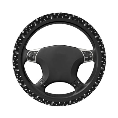 Gothic Steering Wheel Covers Non Slip Neoprene Universal 15 Inch Steering Wheel Protector Car Cover for Men Women - color: Gothic
