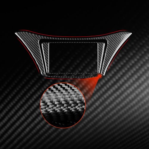 Car Center Console Navigation Display Trim Stickers Decals Compatible with Hyundai Genesis Coupe 2013 2014 2015 2016 Real Carbon Fiber Interior Accessories - color: Gps Screen
