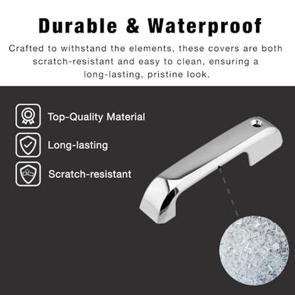 SEGADEN Chrome Plated Door Handle Cover Compatible with 2015-2017 Ford F-150 F150 (2 Doors No Passenger Keyhole No Smart Hole) XG7725