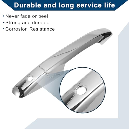 Car Door Handle Cover Trim for Honda Civic 2006-2011 |Side Door Handle Cover| Durable| 1 Set Silver Tone - color: Silver Tone