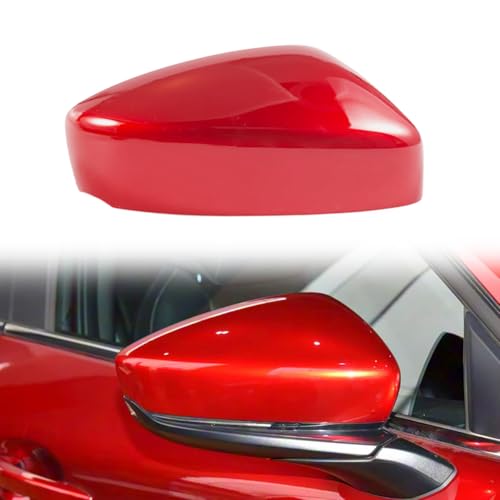 Car Rearview Mirror Cap Cover Replacement For Mazda CX-30 CX30 2020 2021 2022 2023 2024 (Red, Right) - color: Red, size: Right