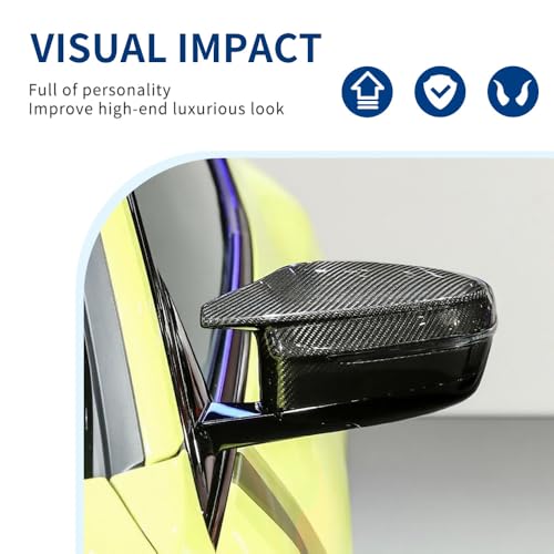 Real Carbon Fiber Side Mirror Cover Compatible with G20 G21 G30 G31 G32 GT G11 G12 G14 G15 G16 (Real Carbon Fiber, G20 G30 G32 G11) - color: Real Carbon Fiber, size: G20 G30 G32 G11