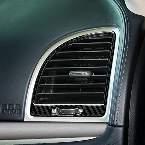 Car Air Vent Outlet Cover Decals for 2015-2023 Chrysler 300 / 300C / 300S / Limited/Touring Accessories Carbon Fiber Interior Stickers - color: Air Vent Cover
