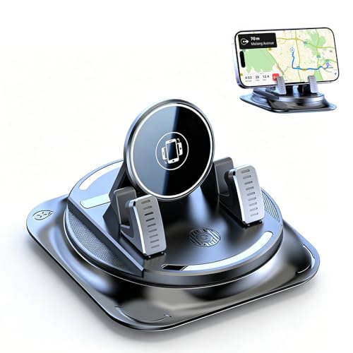 Car Phone Holder 360 Degree Rotation, 2026 New Dashboard Hero Phone Holder, Adjustable Universal Car Phone Mount for Car Magnetic Interiorcar Navigation Mount for Drivers (1PC) - color: 1PC