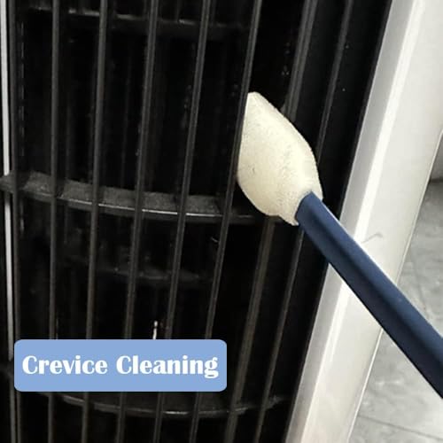 Disposable Crevice Cleaning Brush，car air-Conditioning Vents Brush， Window Rails 、Door Rails、Refrigerator Gaps 、Toilet Gaps Brush 200pcs (Dark Blue) - color: Navy Blue200