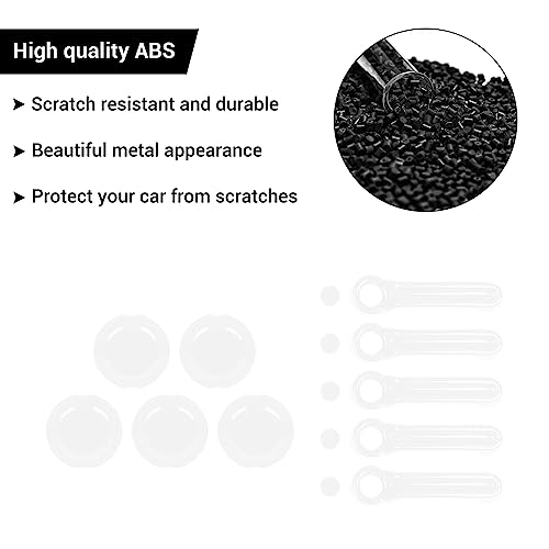 Exterior Door Handle Cover Tailgate Handle Cover Recess Guard Compatible with 2007-2017 Jeep Wrangler JK JKU Sports Sahara Freedom Rubicon Unlimited, White, 15PCs - color: White