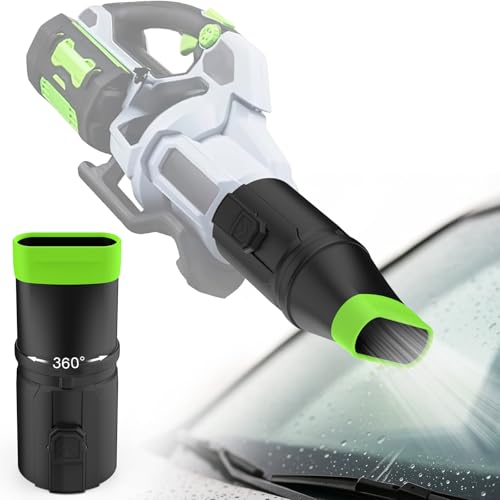 Sealegend Car Drying Nozzle Compatible with EGO Leaf Blower Models 530 575 580 615 650 670 765, Compact Nozzle Attachment for Easy Snow & Leaves Removing, 360°Rotation & Scratch Protection, Black - color: Black