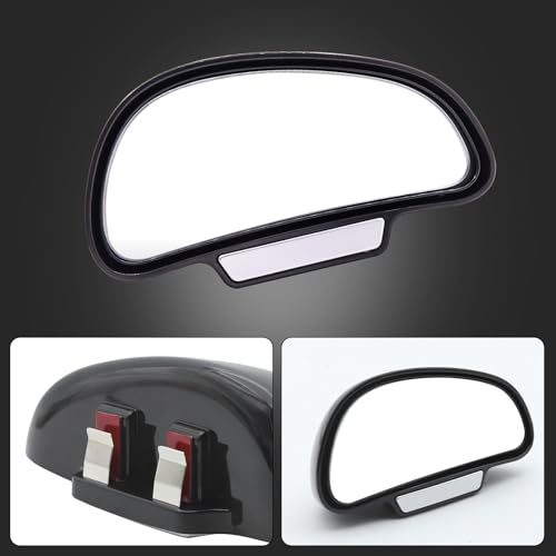 Blind Spot Mirror Adjustable 360 Degree Car Side Mirror, HD Glass Rear View Exterior Accessories Frame Thickness Less than 5MM for Car SUV (single mirror right) - style: single mirror right