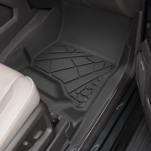 KARPAL Floor Mats for 2015-2020 Chevy Suburban & GMC Yukon XL (Not for Yukon) with 2nd Row Bucket Seats (7seats), All-Weather TPE Custom Fit Floor Liners Car Accessories - style: 2015-2020 | For Chevy Suburban | Combo Set