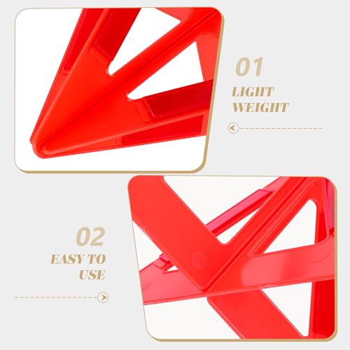 Unomor Foldable Reflective Car Emergency Triangle Safety Sign Road Warning Triangle Reflector for Vehicle Breakdown and Roadside Safety