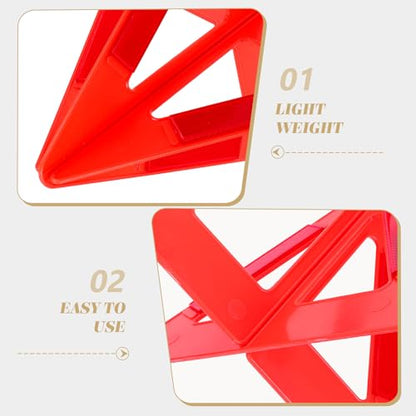 Unomor Foldable Reflective Car Emergency Triangle Safety Sign Road Warning Triangle Reflector for Vehicle Breakdown and Roadside Safety