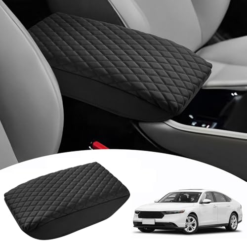 Shademax Center Console Cover for Honda Accord 2026 2025 2024 2023 Armrest Cover Cushion Pad for Honda Accord Accessories Middle Console Cover Armrest Protector Console Lids PU Leather Anti-Scratch - size: Size for Honda Accord 2023-2026