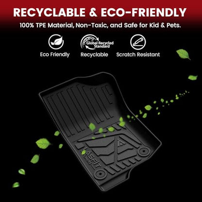 LASFIT Floor Mats for Jeep Wrangler Unlimited 4XE 2021-2025 4 Door Without Subwoofer, Plug-in Hybrid EV-Gas (PHEV), All Weather Car Mats Floor Liners Cargo Liner Seatback Cargo Mat Black - style: Wrangler 4XE Set 21-25