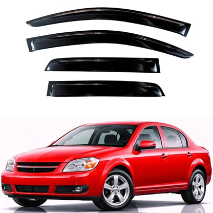 KPY Rain Guards Fit for 2005-2010 Chevrolet Cobalt, Out-Channel Window Visors Vent Wind Deflectors 4PC, Car Accessories for 05-10 Chevy Cobalt - size: 2005-2010 Cobalt