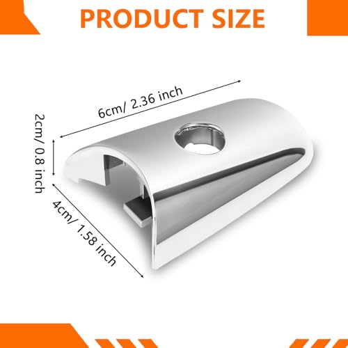 KIMISS Exterior Door Handle Chrome Cover 80646‑1BA0A for Infiniti QX60 QX70 QX80 EX35 FX35 FX50 QX50 QX56, Key Hole Trim Chrome Front Left Outside Handle Lock Cylinder Cap Escutcheon