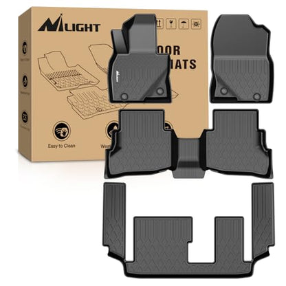 Nilight Floor Mats for Mazda CX-9 CX9 (7 Seat Only) 2016 2017 2018 2019 2020 2021 2022 2023 All Weather Custom Fit Heavy Duty Floor Liners - color: 2016-2023 Mazda CX9 7 Seat