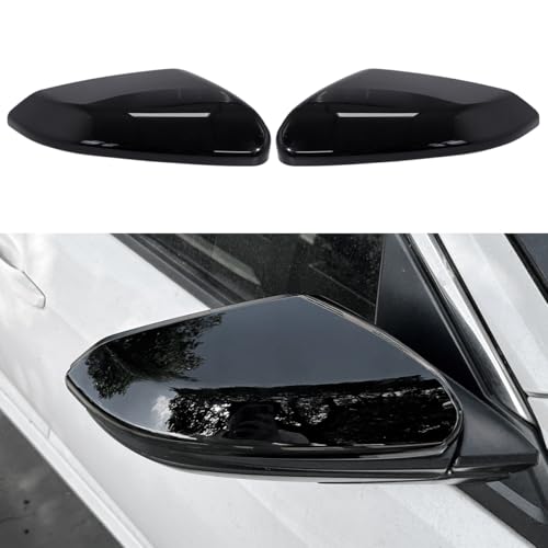 YINGTUU for Honda Civic 10th Gen 2016-2021 Accessories Car Exterior Stickers Rear View Side Mirror Cover Protector Cap Decals-Glossy Black - color: Rear View Side Mirror Cover-black