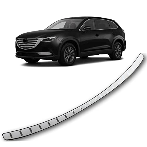 Car Stainless Steel Rear Bumper Protector, for Mazda CX9 CX-9 2016-2023 Accessories, Auto Parts Tailgate Back Trunk Door Sill Cover Scuff Plate Strip Guard Protection