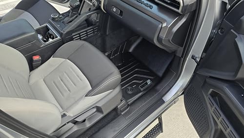 Premium MAXPRO Tacoma Floor Mats 2024 2025 2026 Toyota Tacoma Double Cab Automatic 1st&2nd Row Car Mats All Weather Waterproof TPE Floor Liners Custom Fit Truck Car Mats Accessories Tapetes Para Carro - size: 2024-2025 Toyota Tacoma, Automatic, Double Cab