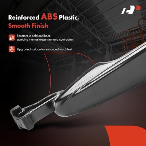 A-Premium Rear Driver or Passenger Exterior Sliding Door Handle Compatible with Toyota Sienna 2004-2010, Smooth Black, Replace# 6921308020PFM, 6922708040 - style: Rear Left or Right