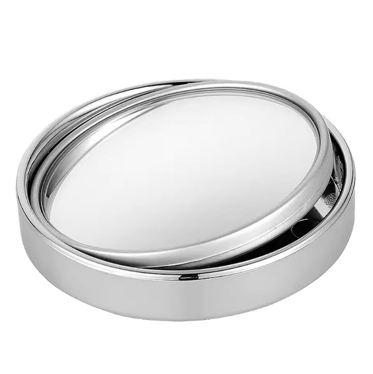 2 Pieces - Blind Spot Mirrors (Auto Rearview Mirrors), Auto Blind Spot Mirrors, 2-Inch HD Glass Convex, 360° Wide Angle, for Cars, SUVs, Trucks; Adhesive Rearview Mirrors, Black.