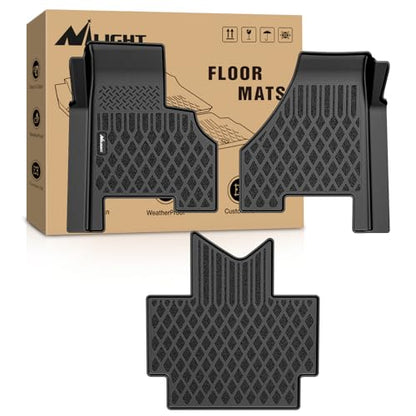Nilight TPE Floor Mats for Freightliner Cascadia 2018 2019 2020 2021 2022 2023 All Weather Custom Fit Heavy Duty Floor Liners - color: 2018-2023 Freightliner Cascadia