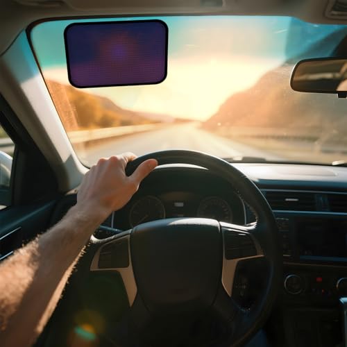 ZATOOTO Static Cling Car Window Shades (2 Pack, 9.84 * 7 in) Expandable Sun Shade Side Window Sun Blocker Car Windshield Sunshade｜Reinforced Frame｜Anti-Glare｜Static Cling｜ - size: 2 Pack (9.84 x 7 in)