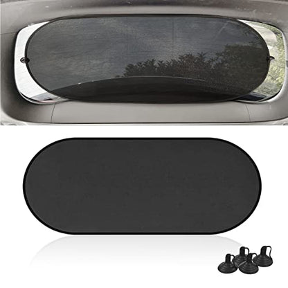 Rear Window Sunshade - UV Protection Mesh Cover for Rear Facing Car Seats, Fits All Cars