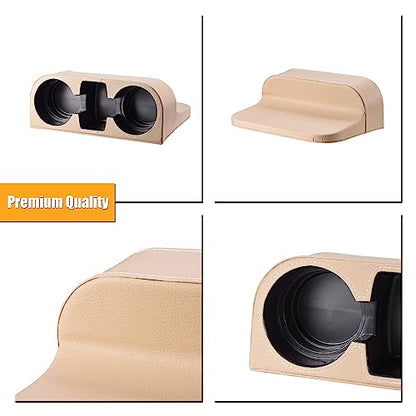 BEIGE Multifunctional Car Cup Holder Car Seat Organizer Gap Filler Bottle Phone Storage Organizer - color: Beige