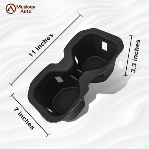Muslogy Center Console Cup Holder Inserts Compatible with 2025 2026 Nissan Kicks Accessories Middle Console Armrest Front Drink Stopper Non-Slip Silicone Rubber Organizer Drink Cup Holder Organizer - size: ‎Cup Holder