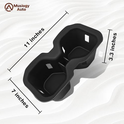 Muslogy Center Console Cup Holder Inserts Compatible with 2025 2026 Nissan Kicks Accessories Middle Console Armrest Front Drink Stopper Non-Slip Silicone Rubber Organizer Drink Cup Holder Organizer - size: ‎Cup Holder