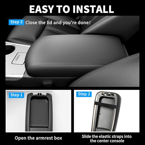 Center Console Armrest Cover Compatible with Nissan Altima 2013-2018 Accessories, Premium Leather Arm Rest Cover Pad, Car Middle Console Cover (Black) - size: 2013-2018 Nissan Altima