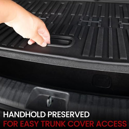 Cargo Mat with Backrest Mats for 2020-2025 Kia Telluride 7/8 Passenger Car Mats Accessories, All Weather TPE Interior Protectors Cargo Liner Trunk Mat(Cargo Mat with Backrest Mats) - size: Cargo Mat + Backrest Mats