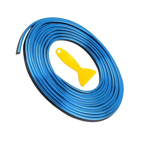 Car Interior Trim Strips, 33Ft Car Electroplating Decoration Styling Door Dashboard, Auto Decorative Flexible Filler Insert Strips, with Installing Tool, Universal for Vehicle, Sedan (Blue) - color: blue