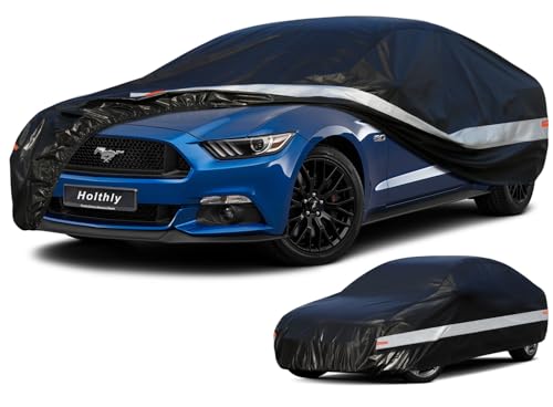 10 Layers Coupe Car Cover Waterproof All Weather for Automobiles,100% Waterproof Outdoor Car Covers Rain Snow UV Dust Protection. Custom Fit for Ford Mustang,Chevy Camaro, Chevy Corvette,etc - color: Black, size: A4-1-See vehicle size chart