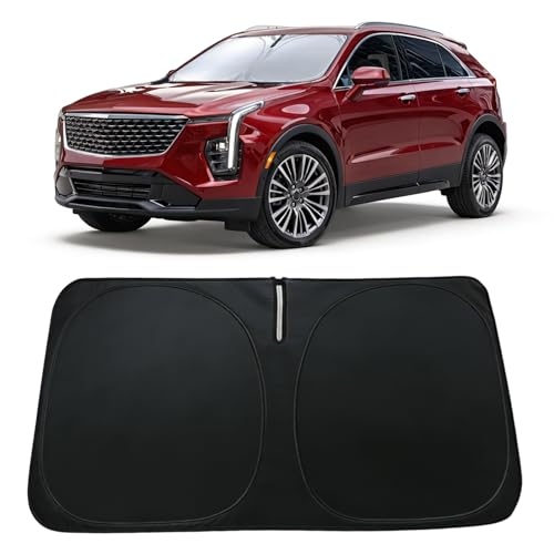 Windshield Sun Shade for Cadillac XT4 2019-2024 2025, Car Front Window Sunshade with 240T Sun Visor Protector Blocks UV Rays Heat Sun Shield Accessories - size: For XT4 2019-2025