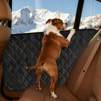 Dog Car Door Protector, 2 Pack Waterproof Scratchproof Nonslip Durable Protector, Thickened Door Panel Covers, Protects Doors from Dog Scratching Fit for Car/SUV/Truck (Black, XL) - size: XL